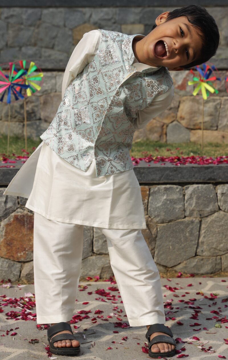 Kurta pajama with nehru jacket