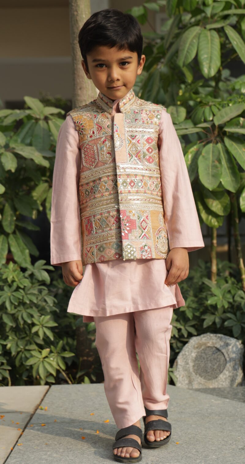 Kurta pajama with nehru jacket