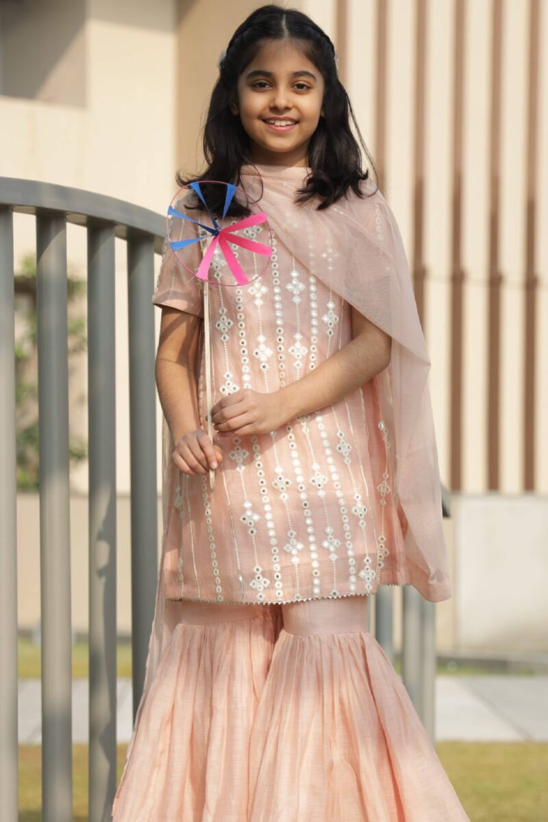 Kurta with sharara and duppatta