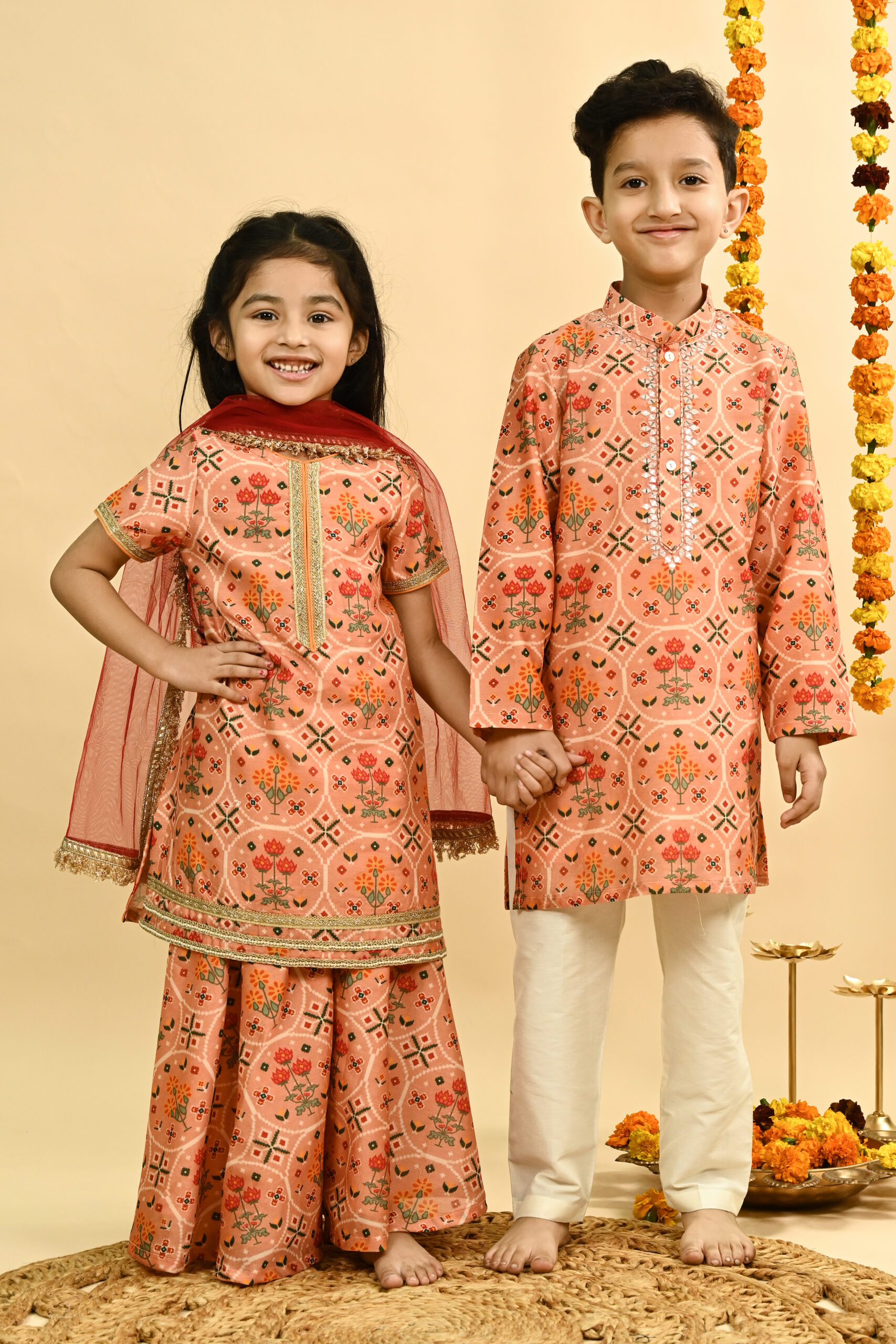 KURTA WITH SHARARA AND DUPPATTA - Image 5